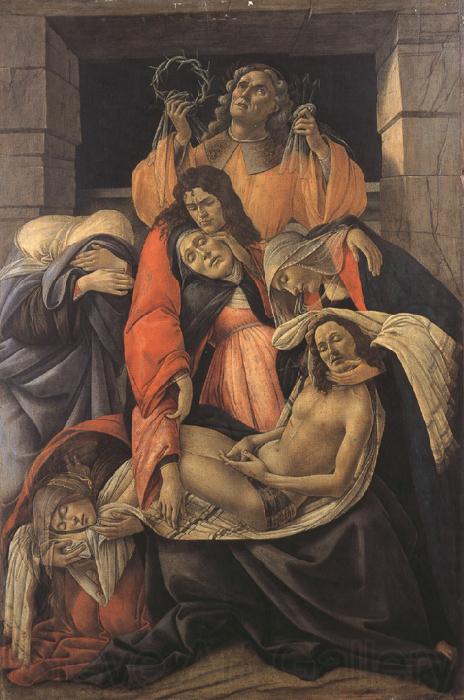 Sandro Botticelli Lament fro Christ Dead (mk36) Norge oil painting art